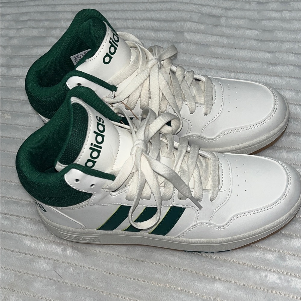 adidas Kids Sneakers in White and Green